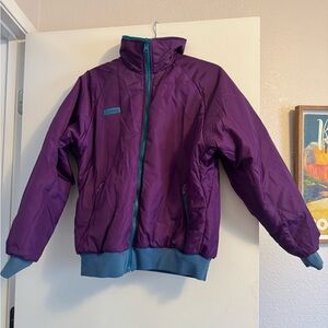 Patagonia Reversible Puffer Jacket in Purple and Blue